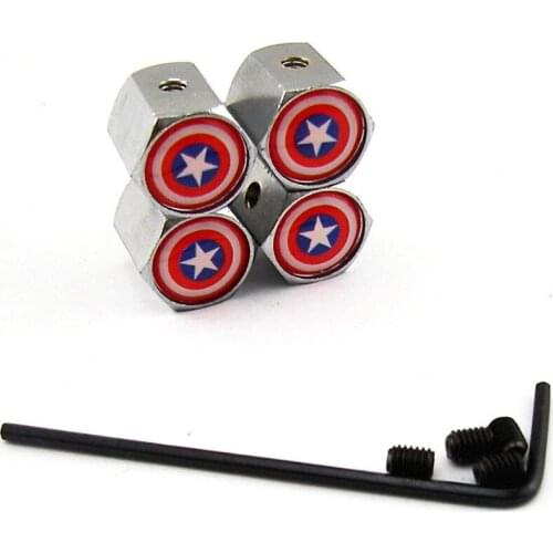 Car Air Valve Caps Decor Wheel Tire Stems Dust Covers Fit for XC60 V60 TEANA LIVINA COOPER RANG ROVER 4PCS 2016