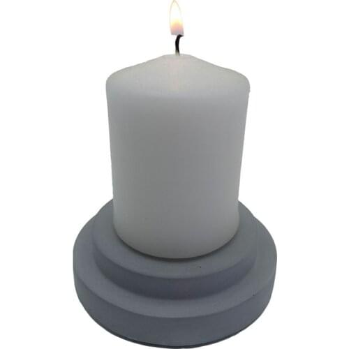 Бетон_в_картон Decorative Candlesticks