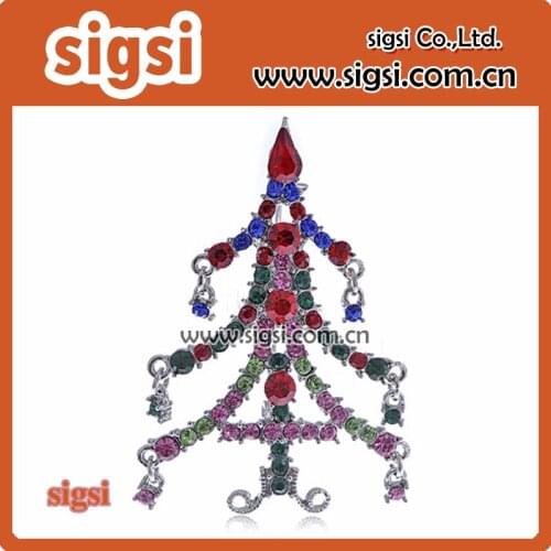 Super showy rhinestone peacock brooch