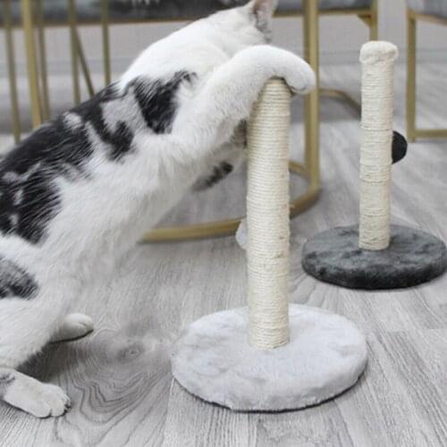 Pet Toy Sisal Cat Scratching Post For Cats Kitten Climbing Post Jumping Tower Toy With Ball Bite-resistant Protecting Furniture