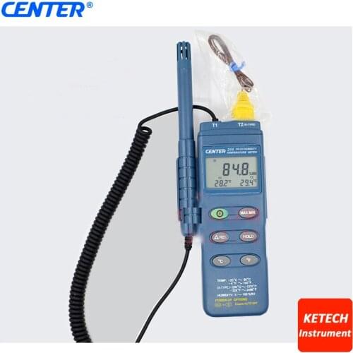 Humidity Temperature Meter Hygro-Thermometer Humidity Logger CENTER314
