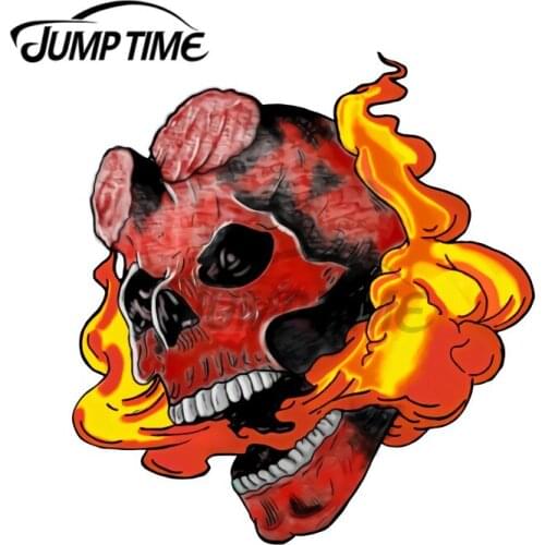 JumpTime 13 x 10.5cm Skull Hellboy Comic Fanart Vinyl Car Stickers Personality Motorcycle Helmet Occlusion Scratch Trunk Decal