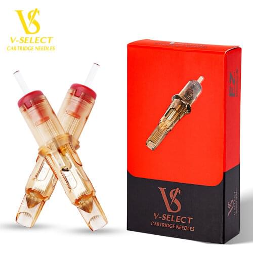 EZ V-Select Tattoo Cartridge Needles #10 0.30mm bugpin Curved Magnum Round Magnum Disposable Tattoo Needle Supplies 20pcs/Box