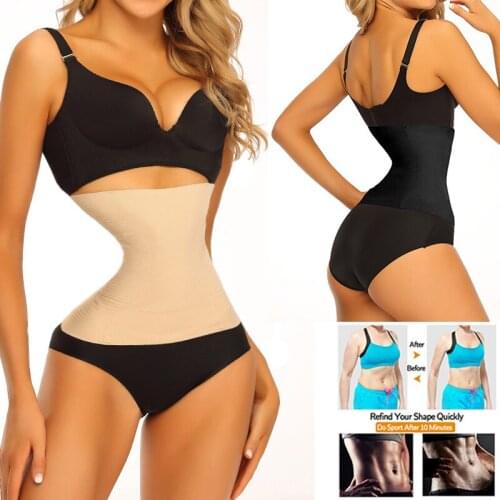 Belly Compression Tummy Control Belt Women Weight Loss Slimming Seamless Girdle Waist Trainer Cinchers Corset Underwear