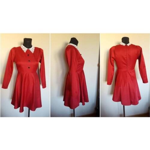 Chilling Adventures of Sabrina red dress cosplay costume custom made