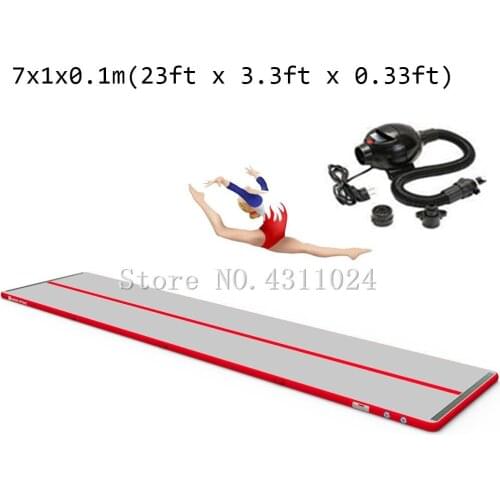 Inflatable Air Track Mat 23ft Inflatable Airtrack For Sale Inflatable Air Tumble Track For Gym Mat Air Tumbling Free a Pump