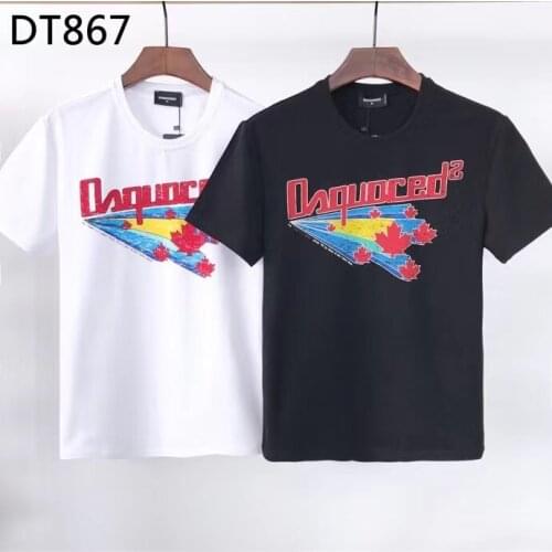 2021 New DSQ2 High Street Round Neck Mens Printed T-Shirt DT867