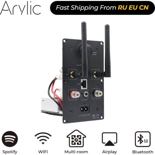 Up2Stream Plate AMP WiFi and Bluetooth 5.0 HiFi Stereo Amplifier Board with Spotify Tidal Airplay DLNA UPnP Multi-room