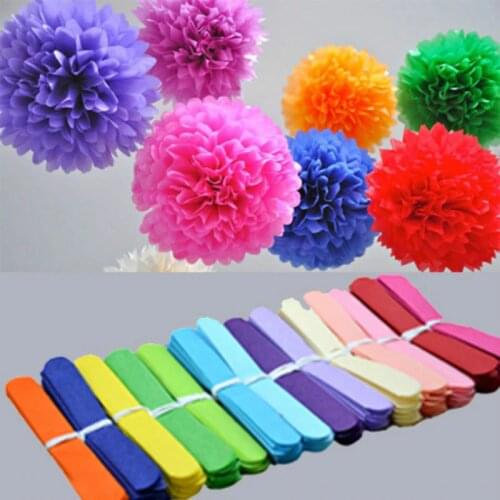 Holiday Supplies 10" (25cm) Fluffy Tissue Paper Pom Poms Hanging Rose Flower Balls Garlands Wedding Baby Shower Party Decoration