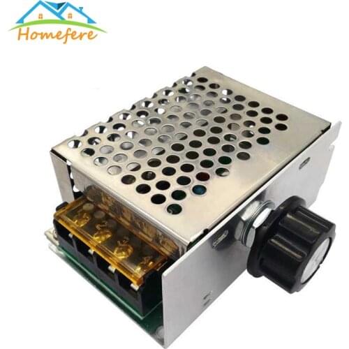 220V 4000W AC SCR Voltage Regulator Dimmer Electronic Motor Speed Electric 220V Volt Regulator Dimmer Thermostat Regulator