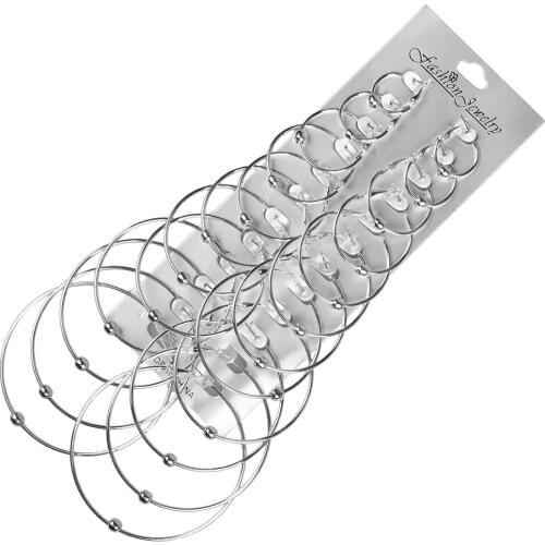 12pairs/set Fashion Gold Silver Color Big Small Circle Wire Hoop Earrings Sets 40mm 50mm 60mm Earrings for Women Party Jewelry