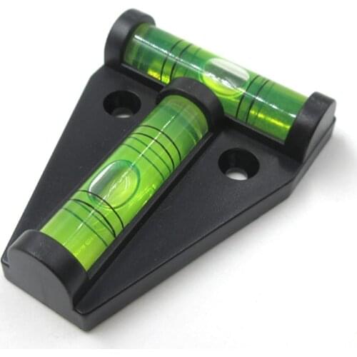 T type spirit level measurement instrument Triangular Plastic level indicator T-type spirit level bubble Shell Black Orange