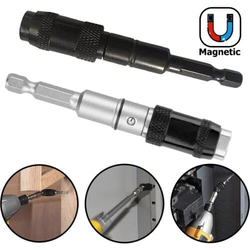 Universal Magnetic Electric Screwdriver Extension Connector Quick Change Locking Drill Bit Holder Extension Link Rod Hand Tools