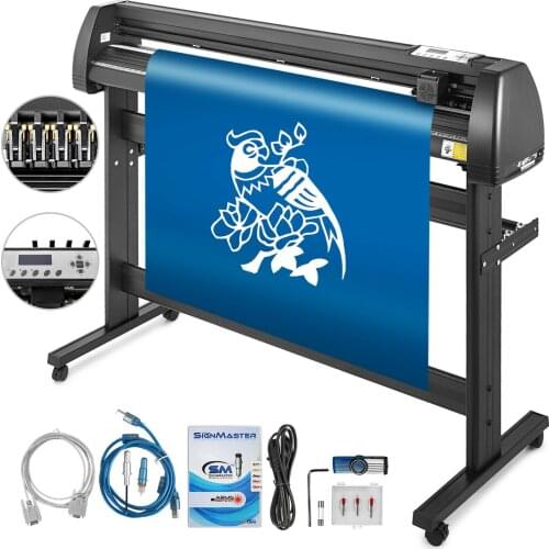 Vinyl Plotter Cutter Machine 1350MM Plotter Cutting 53" Sign Design Processing USB Port