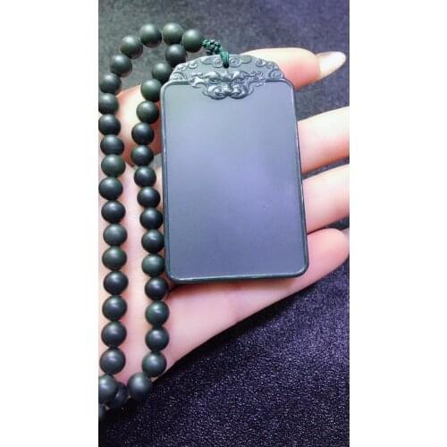 Xinjiang Hetian Sapphire Fine-grained Peaceless Pendant