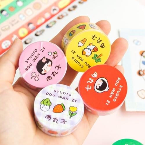 Cute cartoon character Washi Tape Fruit food Adhesive Tape DIY Scrapbooking Sticker Label Japanese Masking tape
