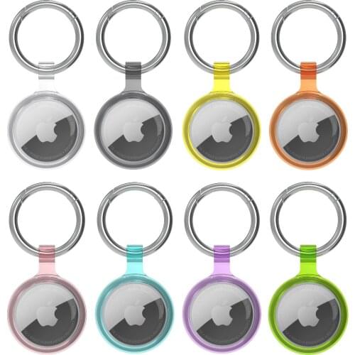 TPU Protective Case for Apple Locator Tracker Anti-lost Device Keychain Protector Cover For Airtags Track Shell