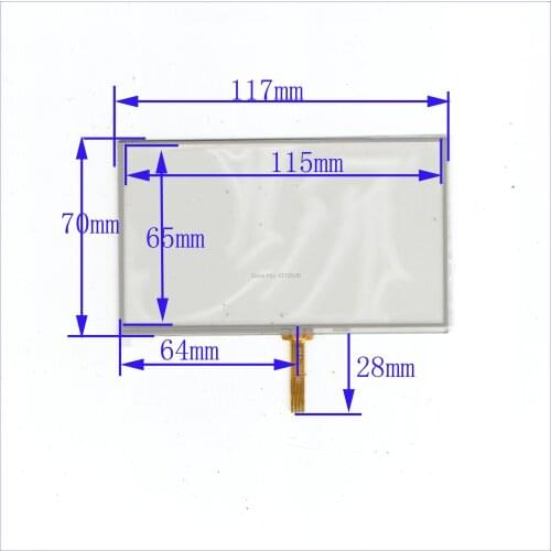 ZhiYuSun wholesale 5pcs/lot 117*70mm 4lines resistance screen this is compatible 117mm*70mm