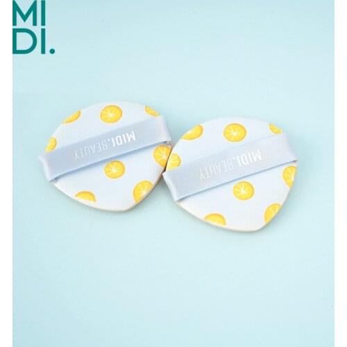 2pcs/set Water Drop Fruit Air Cushion Puff Refreshing Dry Wet Dual Use Concealer Liquid Foundation BB/CC Cream Make up Puffs