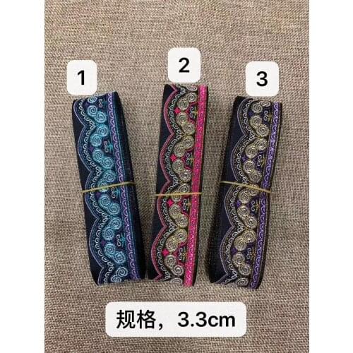 3.3cm nation style jacquard ribbon,XERY191201E