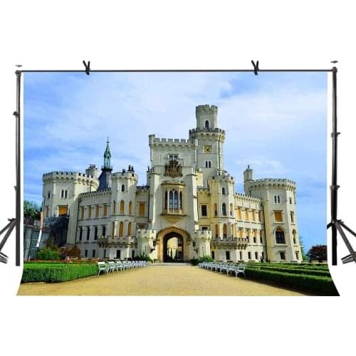 7x5ft Castle Backdrop European Famous Castle Photography Background and Studio Photography Backdrop Props