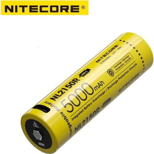 NITECORE NL2150R USB-C Rechargeable Li-ion Battery 5000mAh 3.6V 5A for Nitecore Flashlight