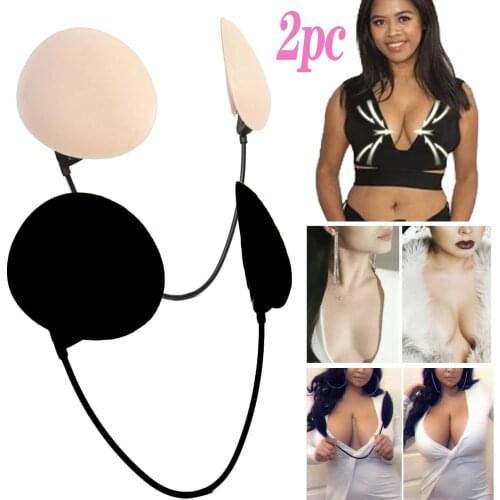 Deep Bra Kit Push-up Frontless Bra Frontless Backless & Strapless Bra Beige Lenceria Sensual Mujer Нижнее Белье Женское