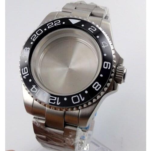 Hot Fit NH35 NH36 Movement Stainless Steel 40mm Watch Case Watch Bracelet Sapphire Crystal Rotating Bezel