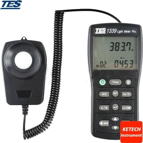 Digital Light Meter Luminous Light Flux Meter TES1339