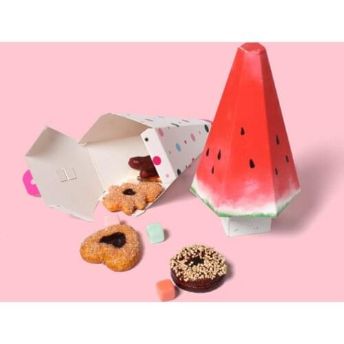 DABONAS 10pcs New Arrival Favor Box Gift Box Paper Bags Birthday Party Decoration Event Party Supplies Candy Box