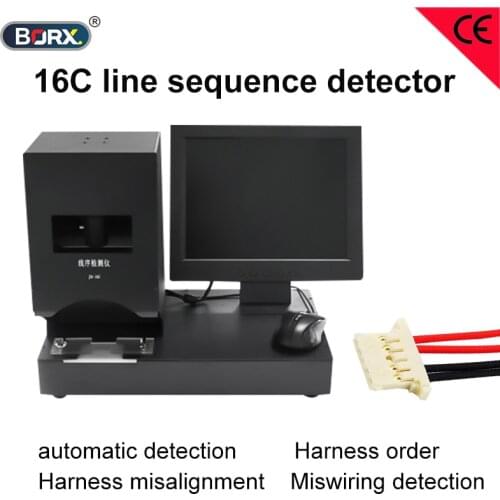 16C harness order sequence detector Automatic wire harnes electric detection machine Correct position wiring procedure