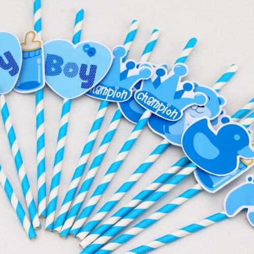 Boy Baby Shower theme Party Supplies Boxes Centerpiece Favor Bags Straws Party Supplies Favor Bags Hanging Decorations