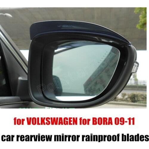 For VOLKSWAGEN for BORA 09-11 one Pair Rearview Mirror Eyebrow Rainproof Blades rain eyebrow rain cover rain shade