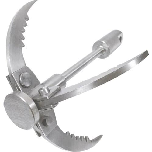 Outdoor rock climbing mountaineering hook Folding survival and rescue hook Four-claw mountaineering rope buckle