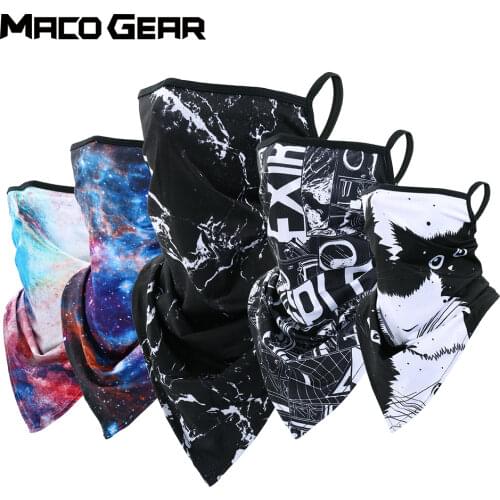 Summer Print Triangle Bandana Running Bicycle Sports Face Mask Bike Hunting Camping Ski Hiking Cycling Snowboard Scarf Women Men