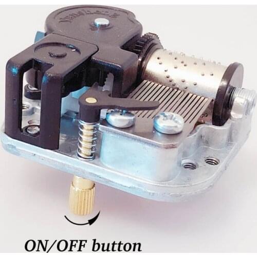DIY music box mechanism with on-off rotary switch mechanism Christmas gifts unusual gift