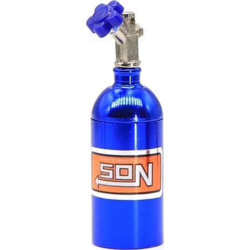 Metal Simulated NOS Nitrogen Bottle for 1/10 RC Crawler Car TRX4 Defender Bronco RC4WD D90 D110 Axial Scx10 90046,Blue