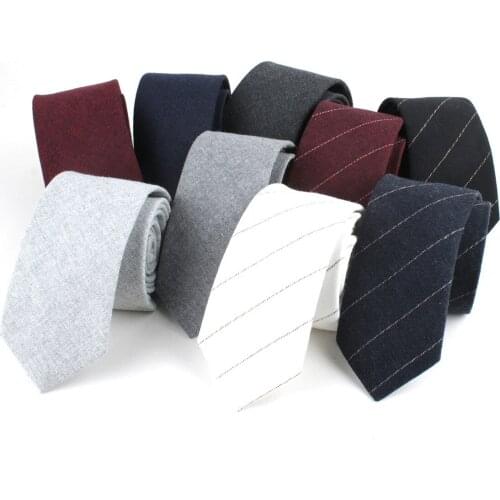 Striped Neck Ties For Men Casual Suits Solid Tie Gravatas Skinny Mens Neckties For Business Wedding Slim Men Cotton Ties