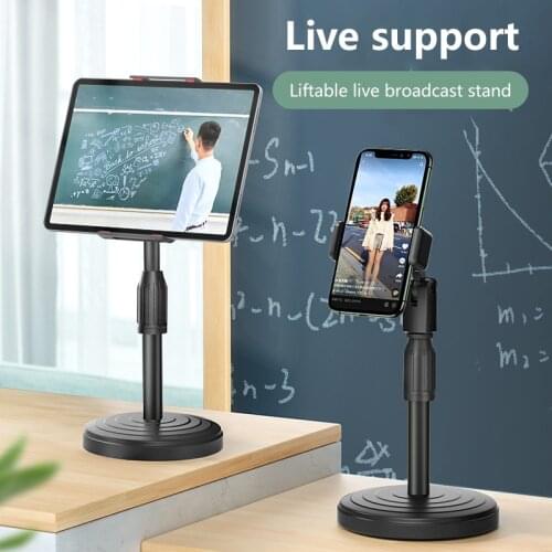 Adjustable Mobile Phone Holder Desktop Stand Desk Holder For Phone Ipad Tablets Bracket Accessories For Iphone Xiaomi On Live