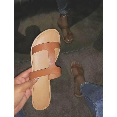 Free post 2020 new womens sandals fashion wild ladies slippers hot leather outdoor beach shoes women slippers