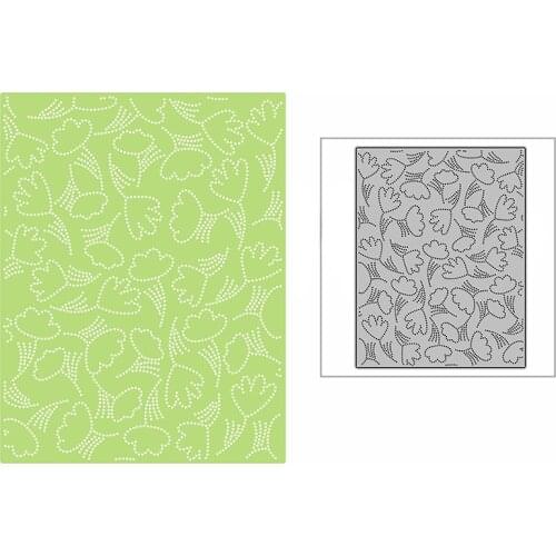 New Dotted Floating Corn Poppy Background Panel 2021 Metal Cutting Dies for DIY Scrapbooking and Card Making Embossing Craft Set