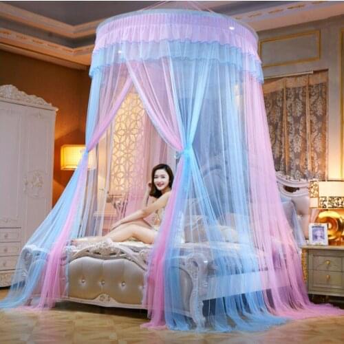 NEW Arrival Princess Mosquito Net Double Bed Curtains Sleeping Curtain Bed Canopy Net Full Queen King Size Net 150cm diamter