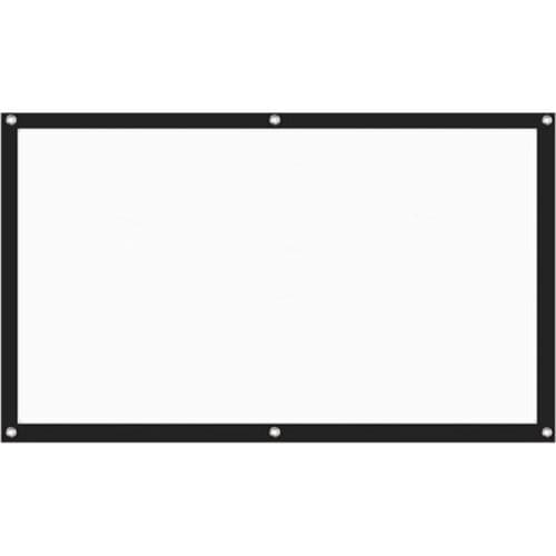 New 100 Inch 3D HD Projector Sn 16:9 Anti-Crease Projection Movies Sn Canvas for Home Theater Outdoor