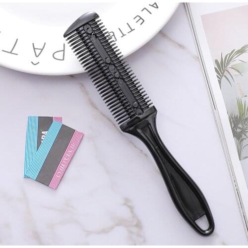 Hair Cut Styling Barber Scissor Razor Magic Blade Comb Hairdressing Tool Kit 1PCS Top Quality Double-Sided Knife Hair Scissors