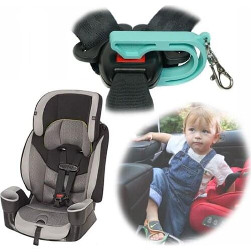 Portable Child Safety Belt Keychain Kids Car Seat Key Clip Belt Lock Buckle Guard Preventing Children Safety Belt Keychain