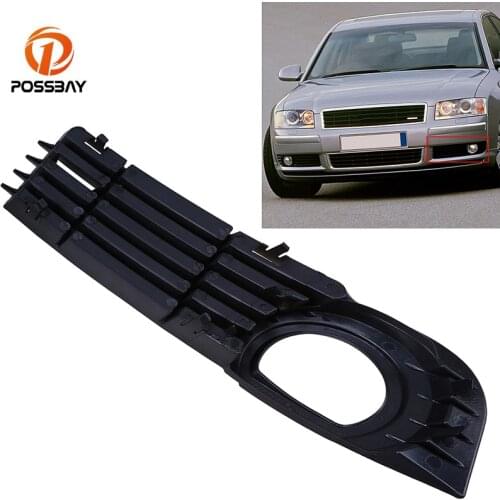 POSSBAY Car Front Left Bumper Turn Signal Lower Grill Grille ABS Plastic Fit For Audi A8 D3 Quattro W12 2006-2008