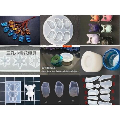 Crystal Epoxy Mould / Mirror Surface Silicone Mold Decoration Bulldog Cartoon Moisture Comb 12 Zodiac