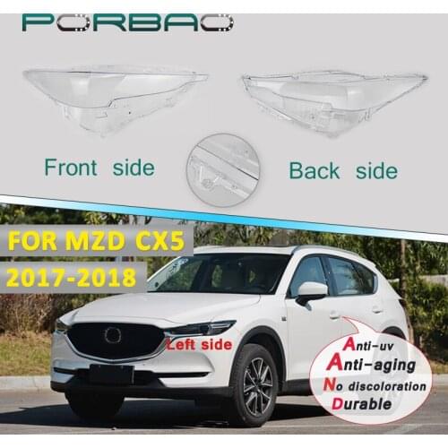 4Doors Headlamp clear Lampshade Cover for Mazda CX5 (2016-2018) Headlight Lens Cover Transparent Replacement