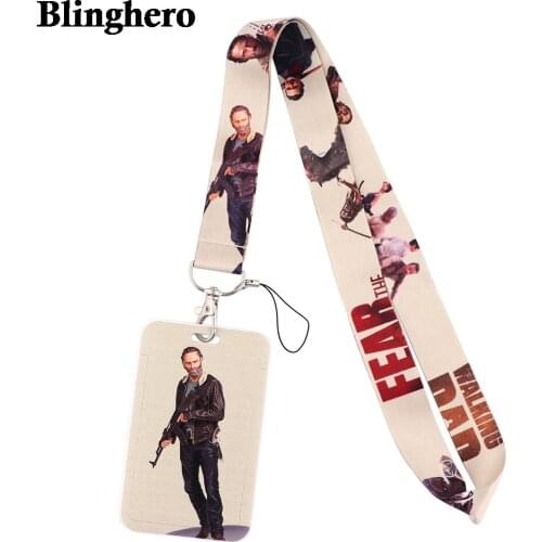 CB613 The Walking Dead Movie Neck Strap Lanyards Keychain Holder ID Card Passport Hanging Rope Lariat Lanyard Gifts