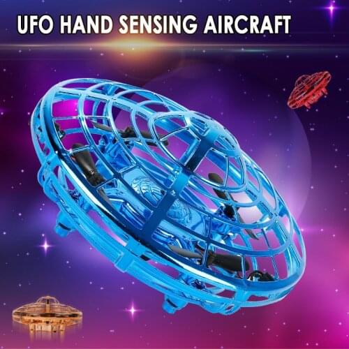 Hand Flying UFO Ball LED Mini Induction Suspension RC Aircraft Drone Anti-collision Helicopter Magic Dazzling Lights TSLM1